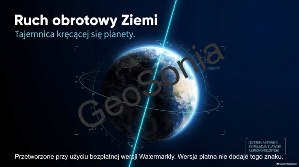 Ruch obrotowy Ziemi  klasa 6 geografia prezentacja