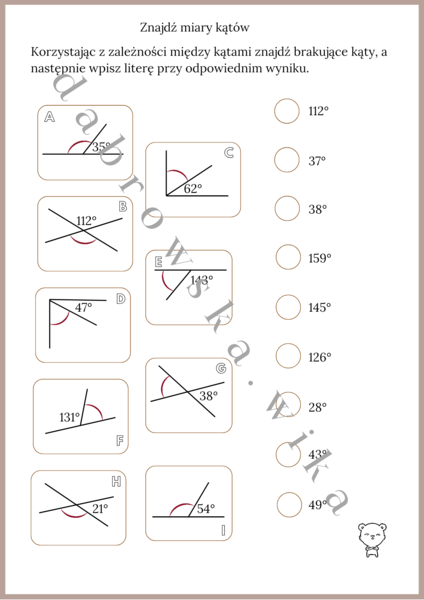 Znajdź miary kątów