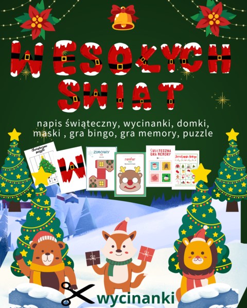 🎅 Świąteczny zestaw zabaw i dekoracji 🎁