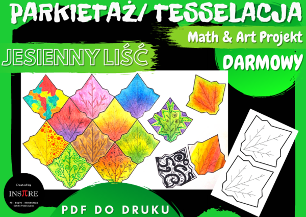 Parkietaż, Tesselacja Jesienny Liść – Math and Art Projekt