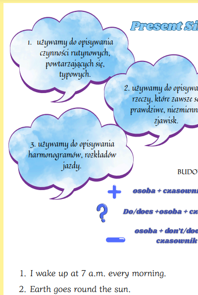 Czasy angielskie - czytanki i ćwiczenia