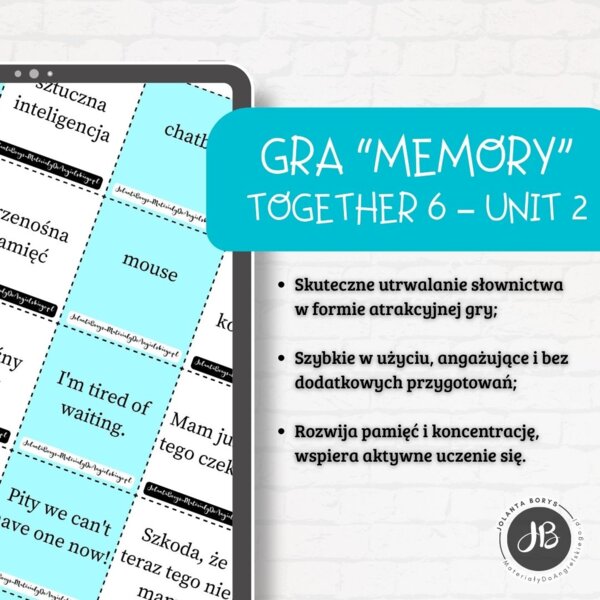 Gra Memory - Together 6 – Unit 2