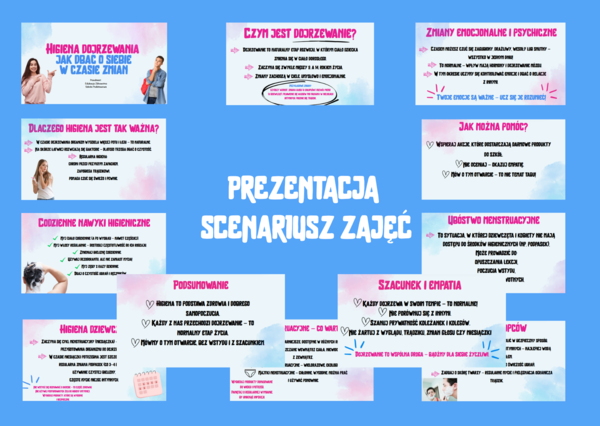 HIGIENA DOJRZEWANIA - PREZENTACJA+ SCENARIUSZ ZAJĘĆ/ EDUKACJA ZDROWOTNA