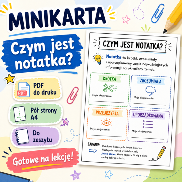 Wklejka. Czym jest notatka? [Zamieńmy słowo 4]