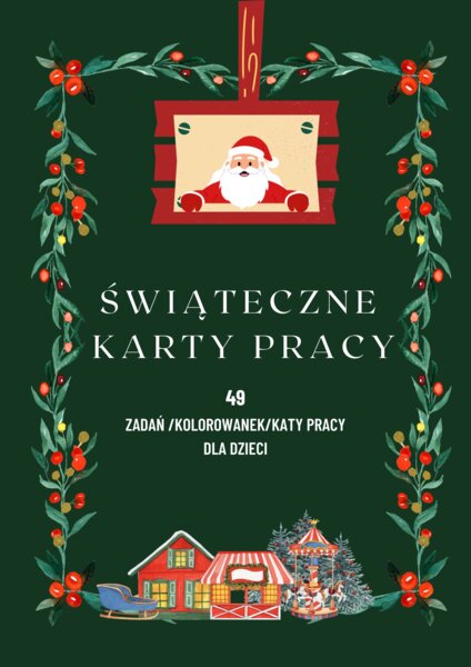 ŚWIĘTA BOŻEGO NARODZENIA -KARTY PRACY/KOLOROWANKI🎅🏼🎄