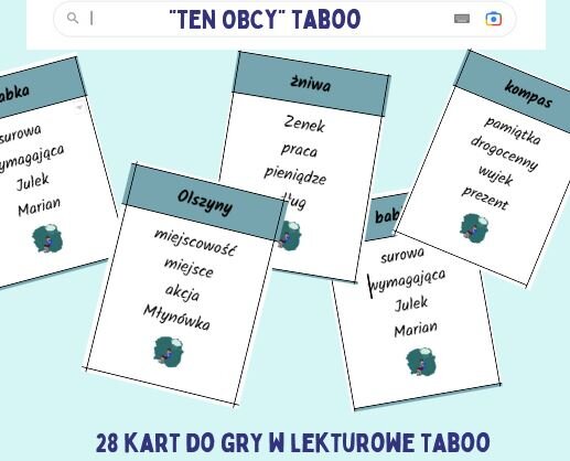 "Ten obcy" taboo tabu