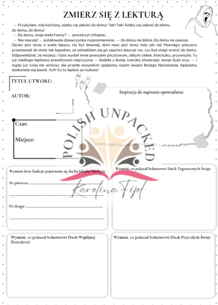 Zmierz się z lekturą "Opowieść wigilijna" Charlesa Dickensa, lektura obowiązkowa, egzamin ósmoklasisty