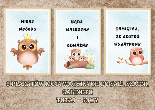 PLAKATY MOTYWACYJNE DO SALI, KLASY, GABINETU