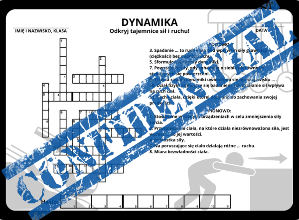 Dynamika - krzyżówka
