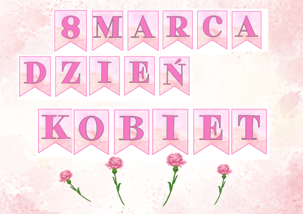 GIRLANDA- 8 MARCA DZIEŃ KOBIET- A5