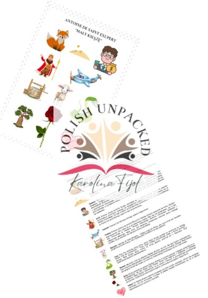 Ikony (obrazki, symbole) + odpowiedzi "Mały Książę", język polski, egzamin ósmoklasisty, lektura obowiązkowa klasa 7-8