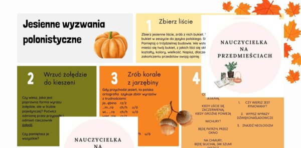 Jesienne wyzwanie polonistyczne