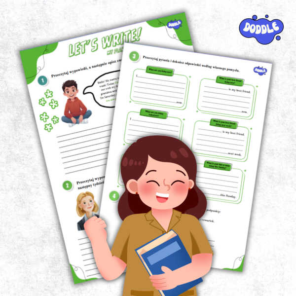 Present Simple, Present Continuous & Past Simple – Writing Practice