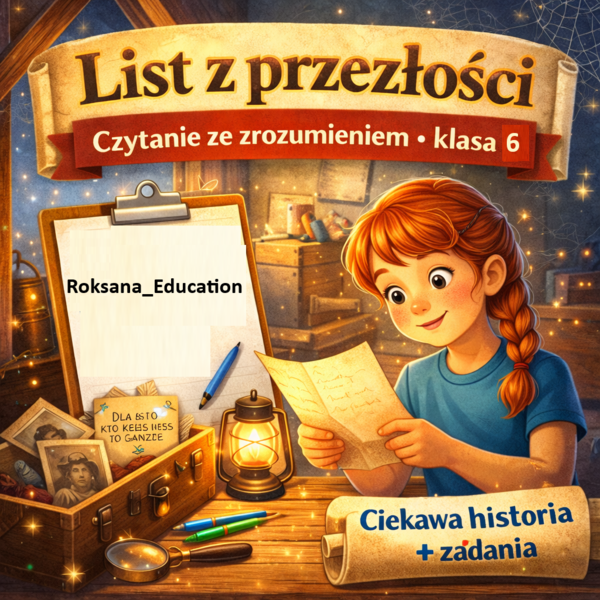 📜 List z przeszłości – czytanie ze zrozumieniem (klasa 6) | karta pracy + interpretacja