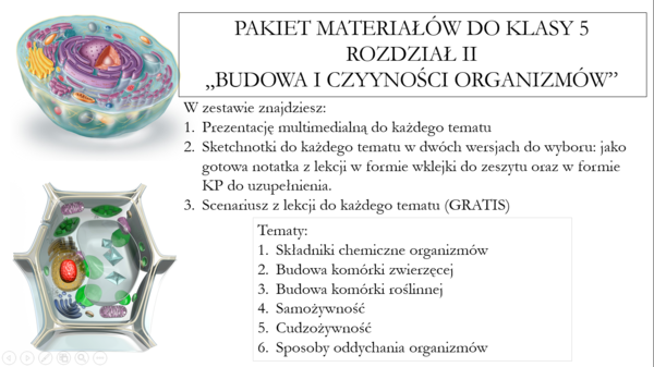 Klasa 5 - Pakiet materiałów do rozdziału II