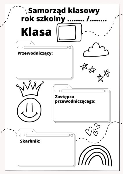 Informacja na klasową gazetkę