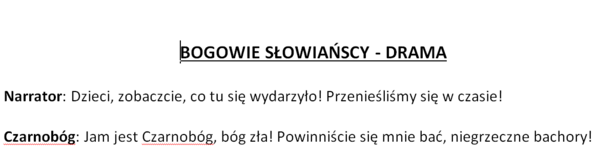 Bogowie słowiańscy - drama