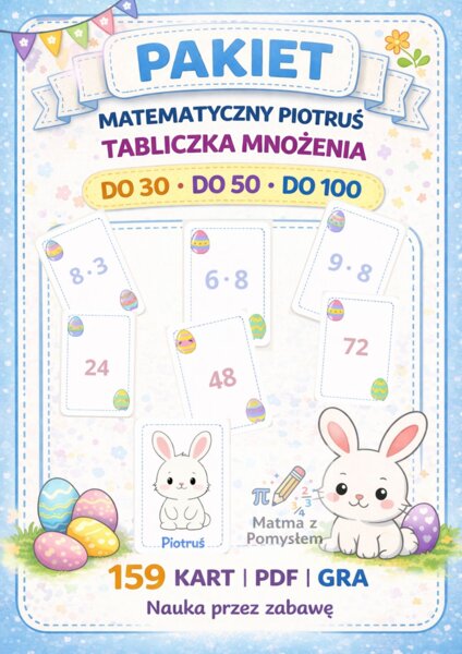 ⭐ Pakiet: Matematyczny Piotruś – tabliczka mnożenia ⭐