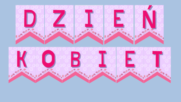 Dzień kobiet - napis