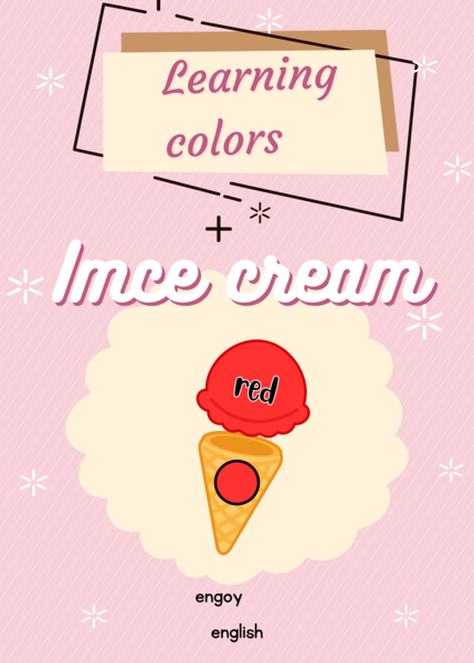 🍦 Learning Colors – Ice Cream 🎨