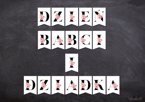 Dzień Babci i Dziadka - girlanda (PDF)