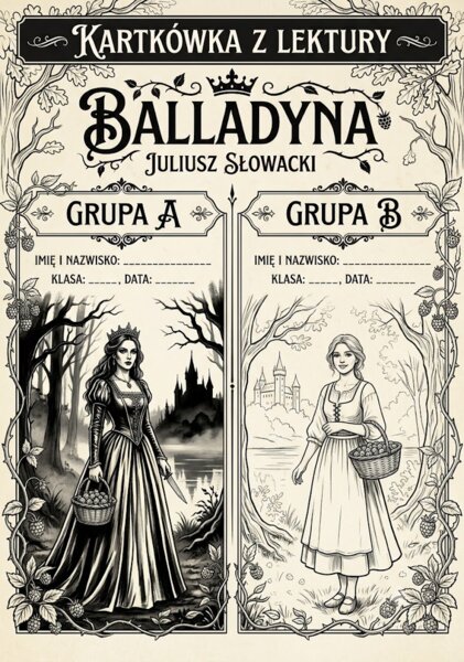 kartkówka z lektury Balladyna