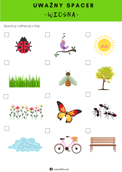 Uważny spacer - wiosna