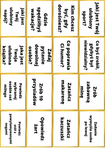 Gra Pytanie czy Wyzwanie