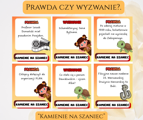 Prawda czy wyzwanie - Kamienie na szaniec