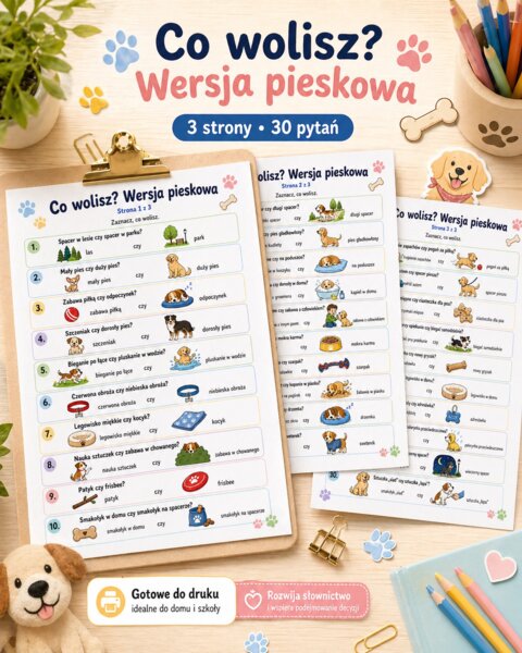 Co wolisz? Wersja Pieskowa
