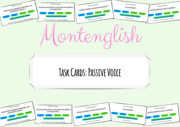 Karty Passive Voice: tłumaczenia