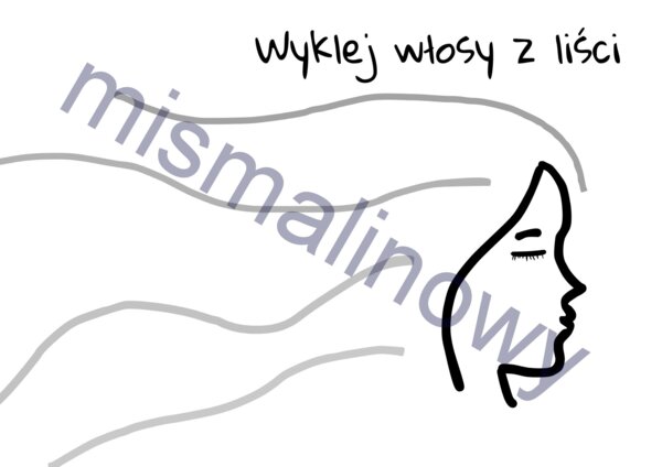 Zaprojektuj włosy z liści, pani jesień