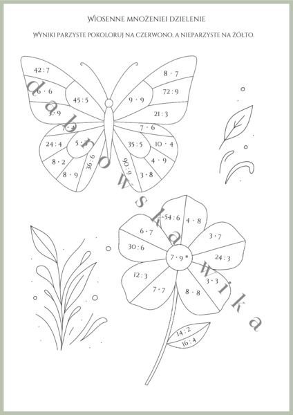 Wiosenne mnożenie i dzielenie