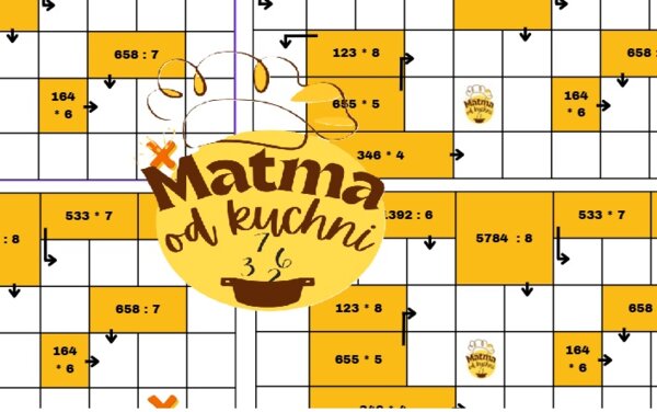 Krzyżówka panoramiczna - Mnożenie i dzielenie pisemne przez liczby jednocyfrowe