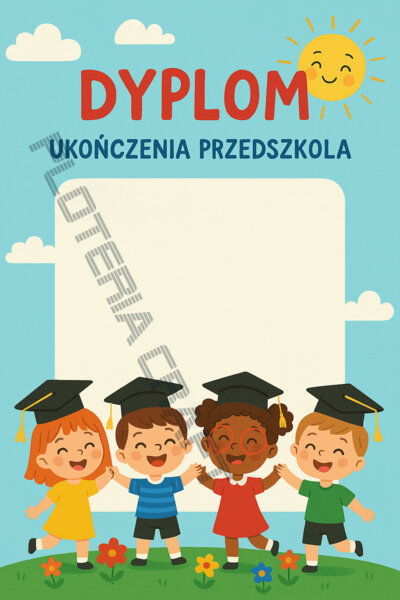 Dyplom ukończenia przedszkola