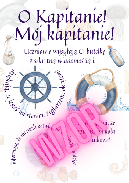 Kartka dla nauczyciela, Dzień Edukacji Narodowej, DEN, KEN, zakończenie roku