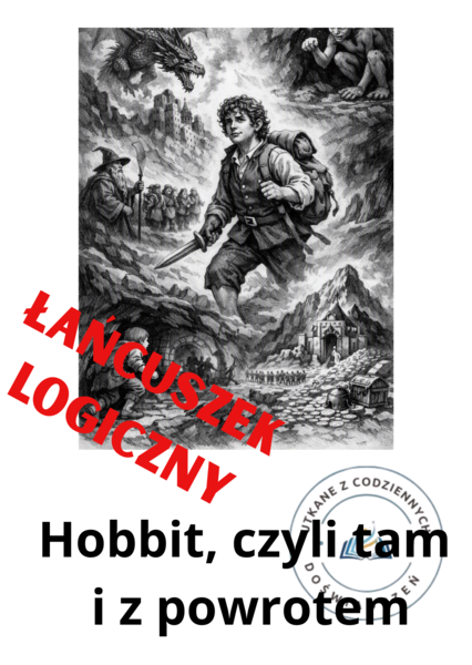 Karta pracy: 5 kroków do sedna – łańcuszek logiczny („Hobbit, czyli tam  i z powrotem”)