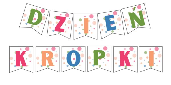 GIRLANDA DZIEŃ KROPKI