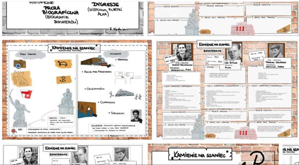 "Kamienie na szaniec" - karty pracy do samodzielnego uzupełnienia