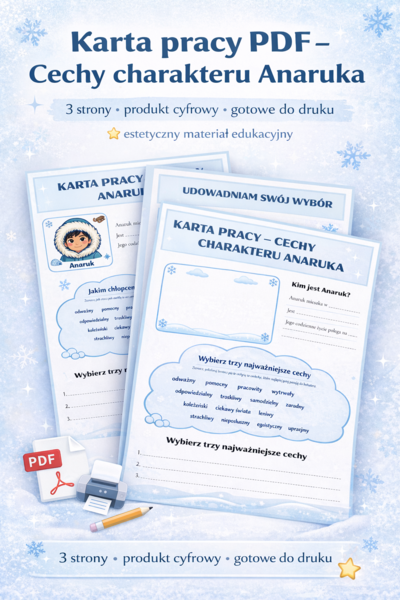 Karta pracy „Cechy charakteru Anaruka”
