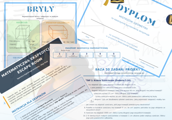 Matematyczny Escape Room: Ekspedycja w Świat Brył