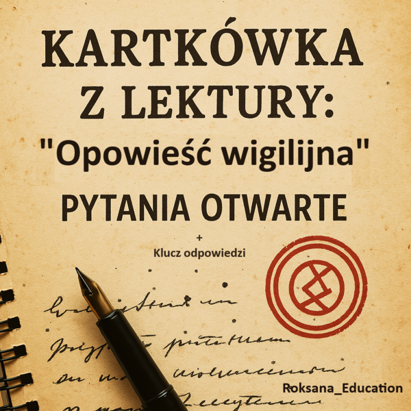 Kartkówka + karta odpowiedzi – „Opowieść wigilijna”: przemiana głównego bohatera i przesłanie utworu