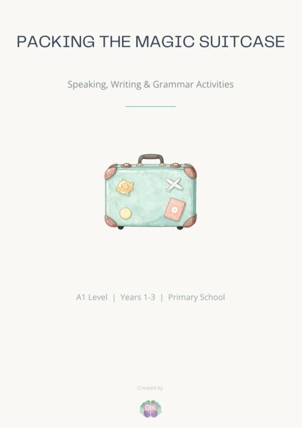 Packing the Magic Suitcase: Wakacyjny Niezbędnik Słownikowy (36 stron – Poziom A1)