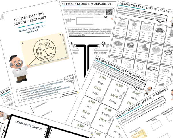 Ile matematyki jest w jedzeniu? (klasa 5-8)