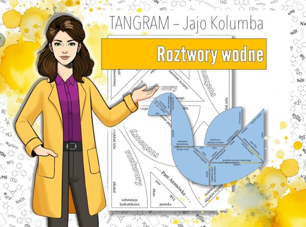 Woda i roztwory: Rodzaje roztworów - Tangram, Jajo Kolumba (chemia, kl 7).