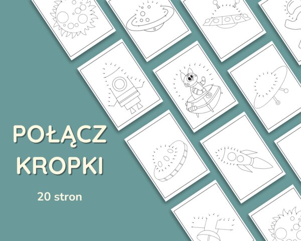 Połącz kropki KOSMOS 20 stron