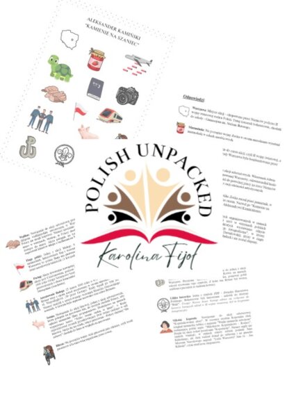 Ikony (obrazki, symbole) + odpowiedzi "Kamienie na szaniec" Aleksander Kamiński, język polski, egzamin ósmoklasisty, lektura obowiązkowa klasa 7-8