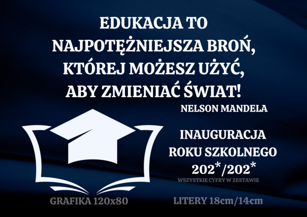 ROZPOCZĘCIE ROKU SZKOLNEGO - DEKORACJA XXL