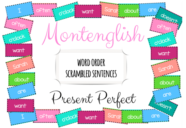 Rozsypanki wyrazowe Scrambled Sentences: Present Perfect