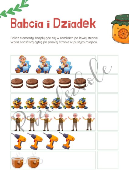 Karta pracy - liczenie przedszkole